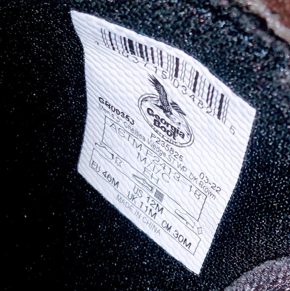 Georgia Boot Chelsea AMP LT - 12     Steel Toe Waterproof Work Boot - Picture 8 of 10